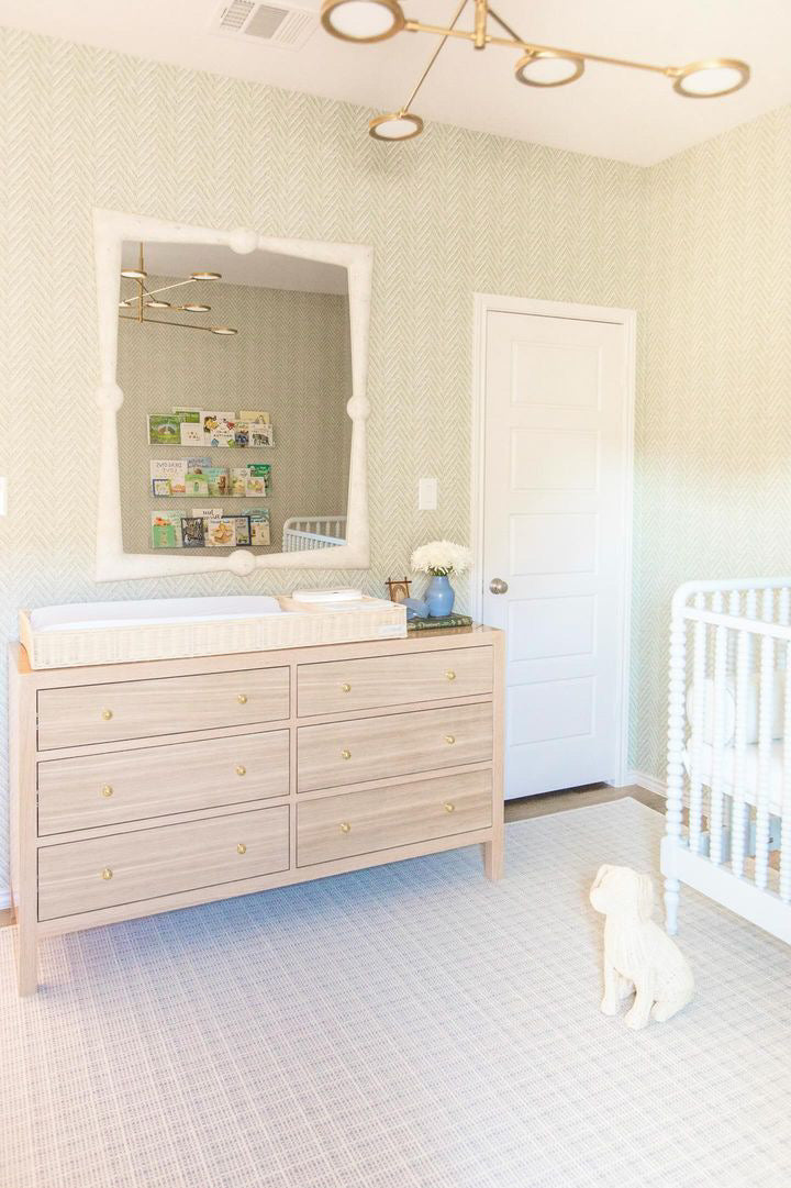 LELLOBABY™ X Hampton BABY- Rattan Wicker Changing Tray Premier Plus+