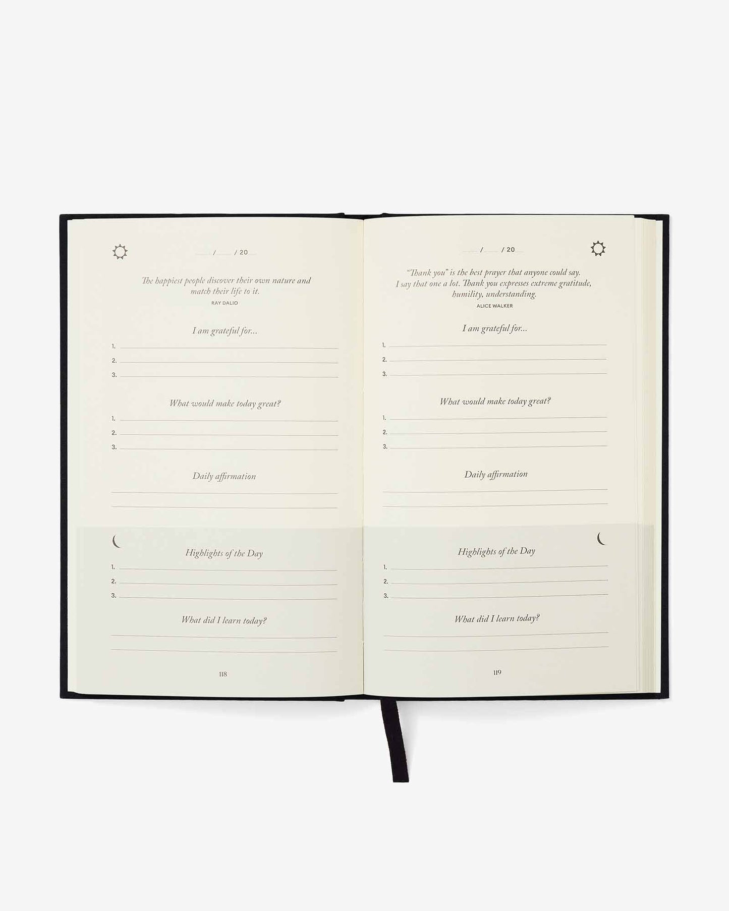 The Five Minute Journal - Bold Black