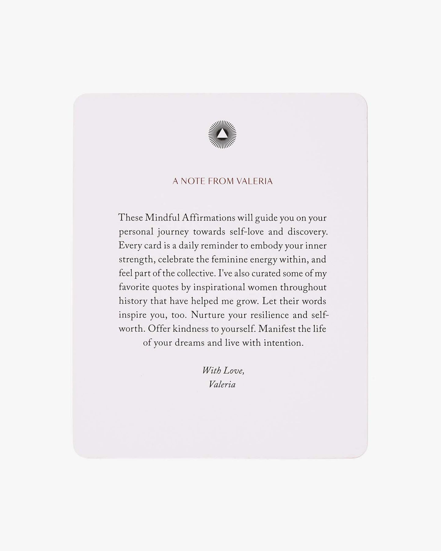 Mindful Affirmations for Women by Valeria Lipovetsky